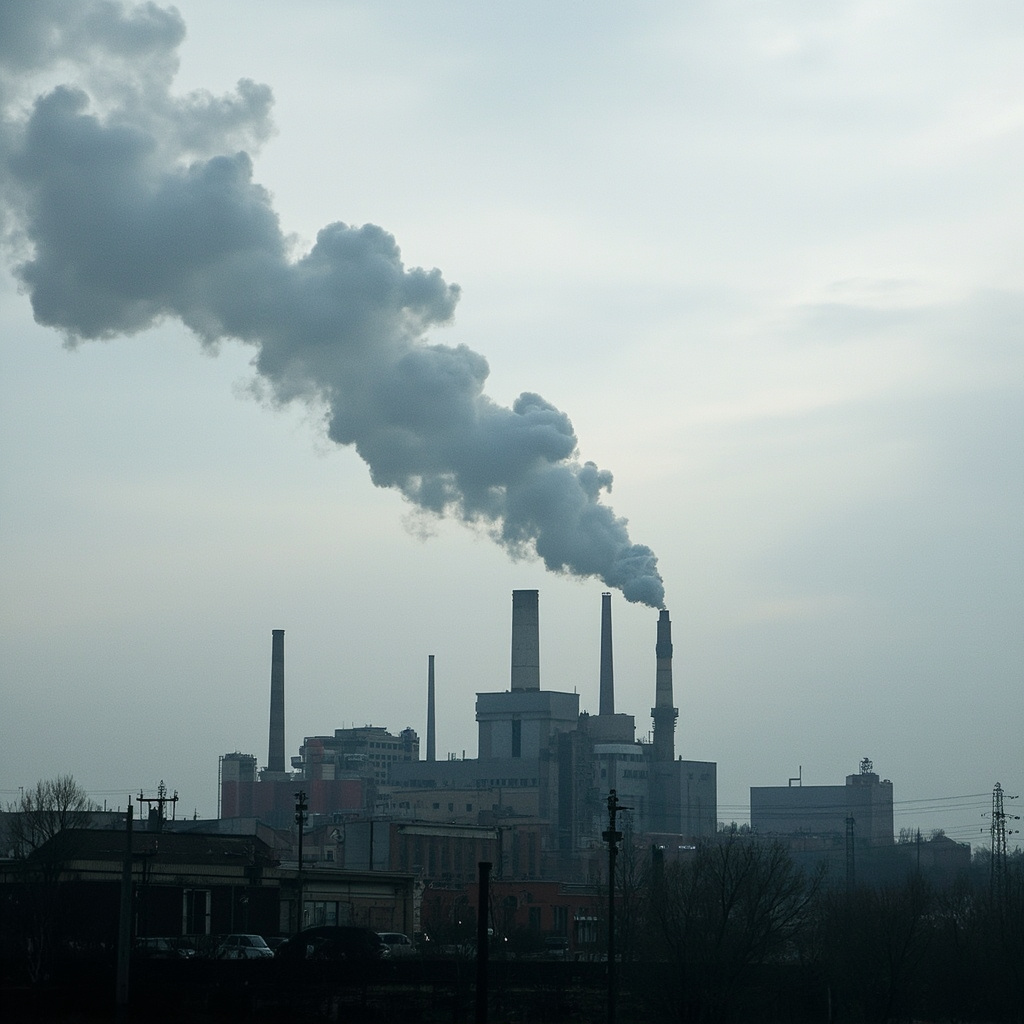 Industrial factory emissions China